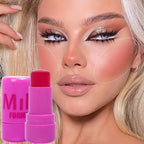 pack of 4 Cheek Lip Tinted Moistured Blush Stick Eyes Cheek Lip Brighten Cream Water Jelly Tint Stick Matte Contour Makeup