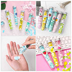 Portable Mini Paper Soap Sheets in Test Tube Bottle – Travel-Friendly Disposable Handwash Sheets for Kids & Adults | Pocket Soap Flakes for School, Office, Outdoor, Camping & Travel
