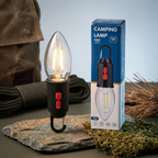 T03 & T05 Portable Warm Light Camping Lamp with Hanging Hook – Rechargeable Emergency LED Lantern