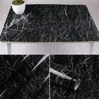 Self Adhesive Black Marble Sheet for Kitchen / Waterproof Anti Oil &amp; Heat Resistant Wallpaper Sheet