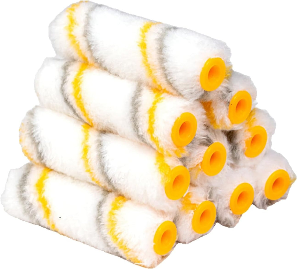 Mini Paint Roller Refill 4 Inch – High Quality Paint Roller Sleeve for Smooth Wall Finishing (10 PCs)