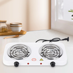 Double Electric Stove – 2000 Watt Dual Hot Plate Cooker with Twin Coil Burners | Fast Heating, Energy-Efficient Electric Cooking Stove for Home, Hostels & Outdoor Use