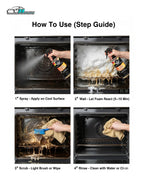 Oven Cleaner – Heavy-Duty Grease & Spill Remover | THREE GUYS - German Engineered (250)