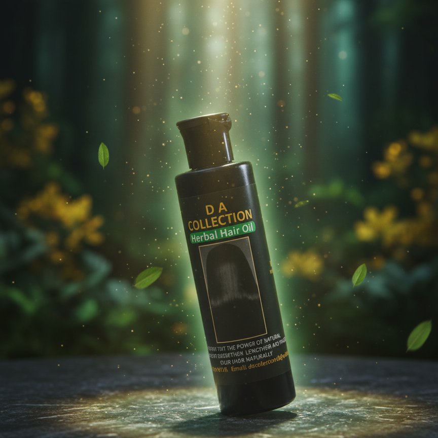 Herbal Hair Oil Natural Blend Of Oils And Herbs Nourishes Scalp Reduces Dandruff Strengthens Roots And Adds Shine - 200ml