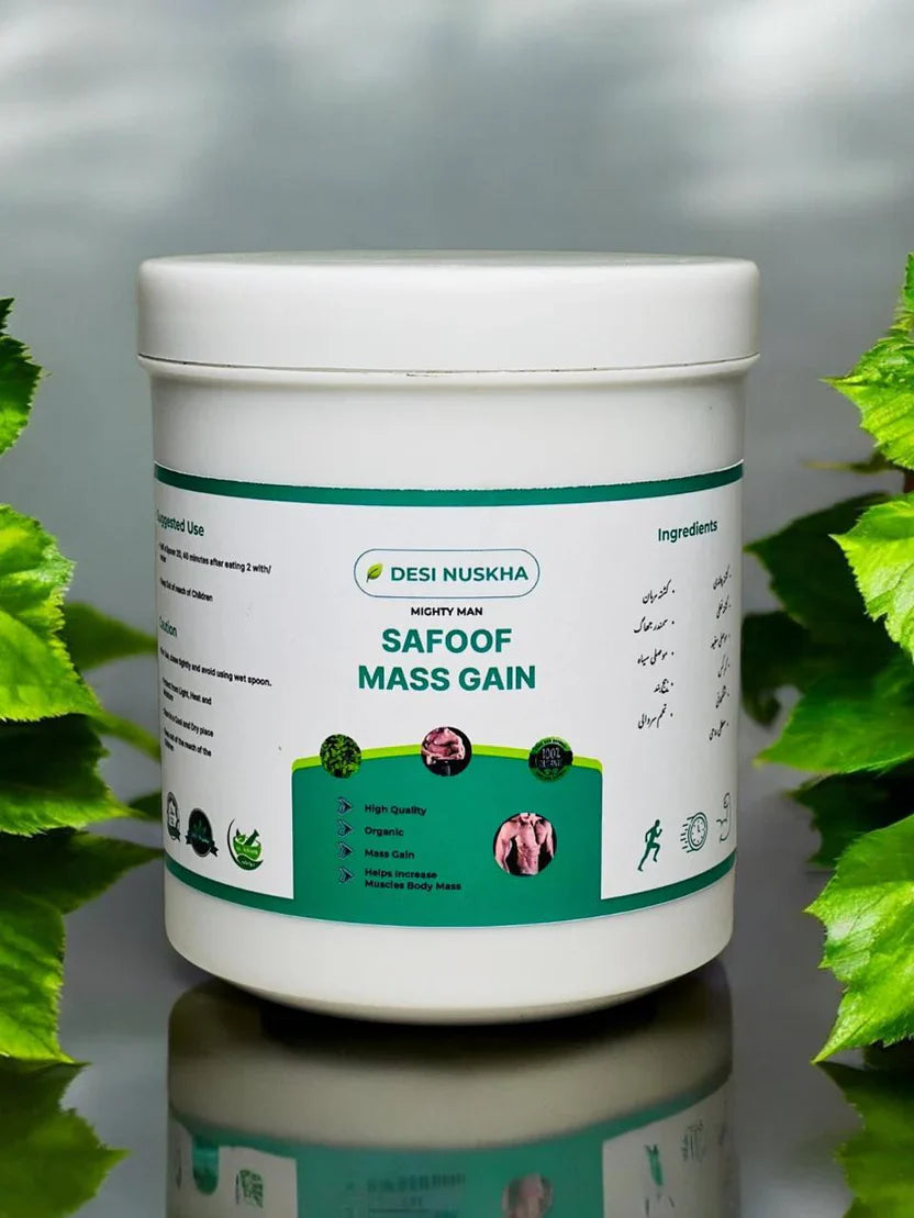 Safoof Mass Gain Herbal Weight Gain Powder Natural Body Mass Support Formula