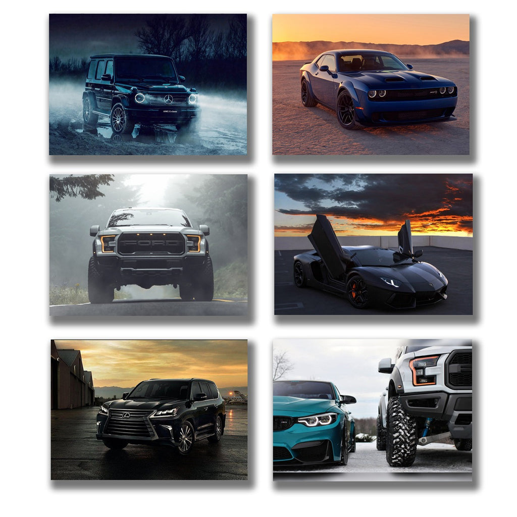 Set of 6 Premium Wall Art Photo Tiles – Modern Home Decor Sets