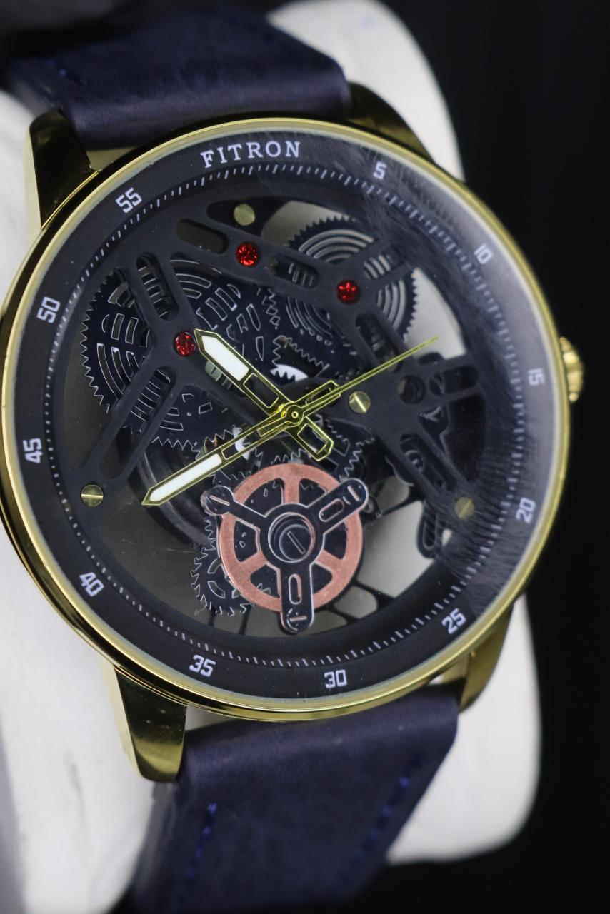 Fitron Classic Chrono: Sophisticated Minimalist Stainless Steel Watch ( WITHOUT BOX )