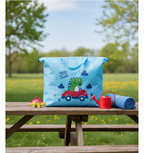 Large Capacity Storage Bag With Cute Dinosaur Print – Foldable, Durable, And Perfect For Toys, Clothes, And Everyday Organization (Random Color)