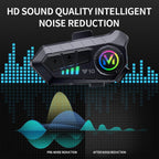 Motorcycle Helmet Bluetooth Headset Bluetooth 5.3 Smart Noise Reduction IPX6 Waterproof HiFi Headphones