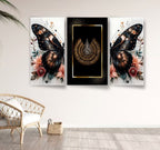 Set of 3 Motivational Wall Art – MDF Wooden Phototile Frames (8x11") with Adhesive Back