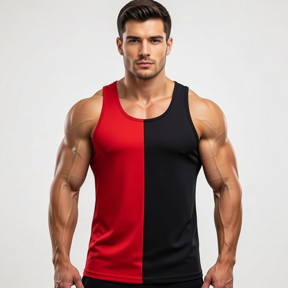 Pack of 2 Men & Boys Summer Gym Tank Top Sando | Dry-Fit Breathable Sleeveless Vest for Gym, Workout, Running & Daily Wear