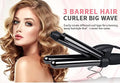 Babyverse Professional Couture Hair Pro 3 Ceramic Wave Styler- Beach Waves for Women (Random Color)