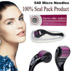 Derma Roller 0.5mm with 540 Micro Needle for Hair Growth and Facial Skin Therapy| Skin Care Beauty Tool for Anti-Aging Skin Repair, for Men and Women