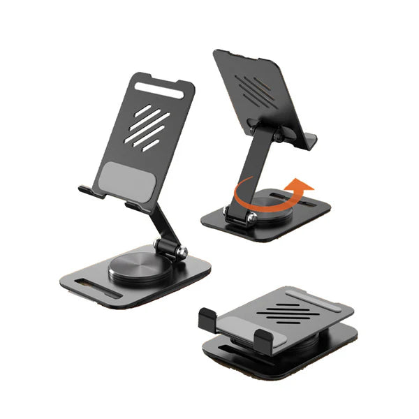 360-Degree Rotate Metal Desk Mobile Phone &amp; Tablet Holder Stand (Random Color)