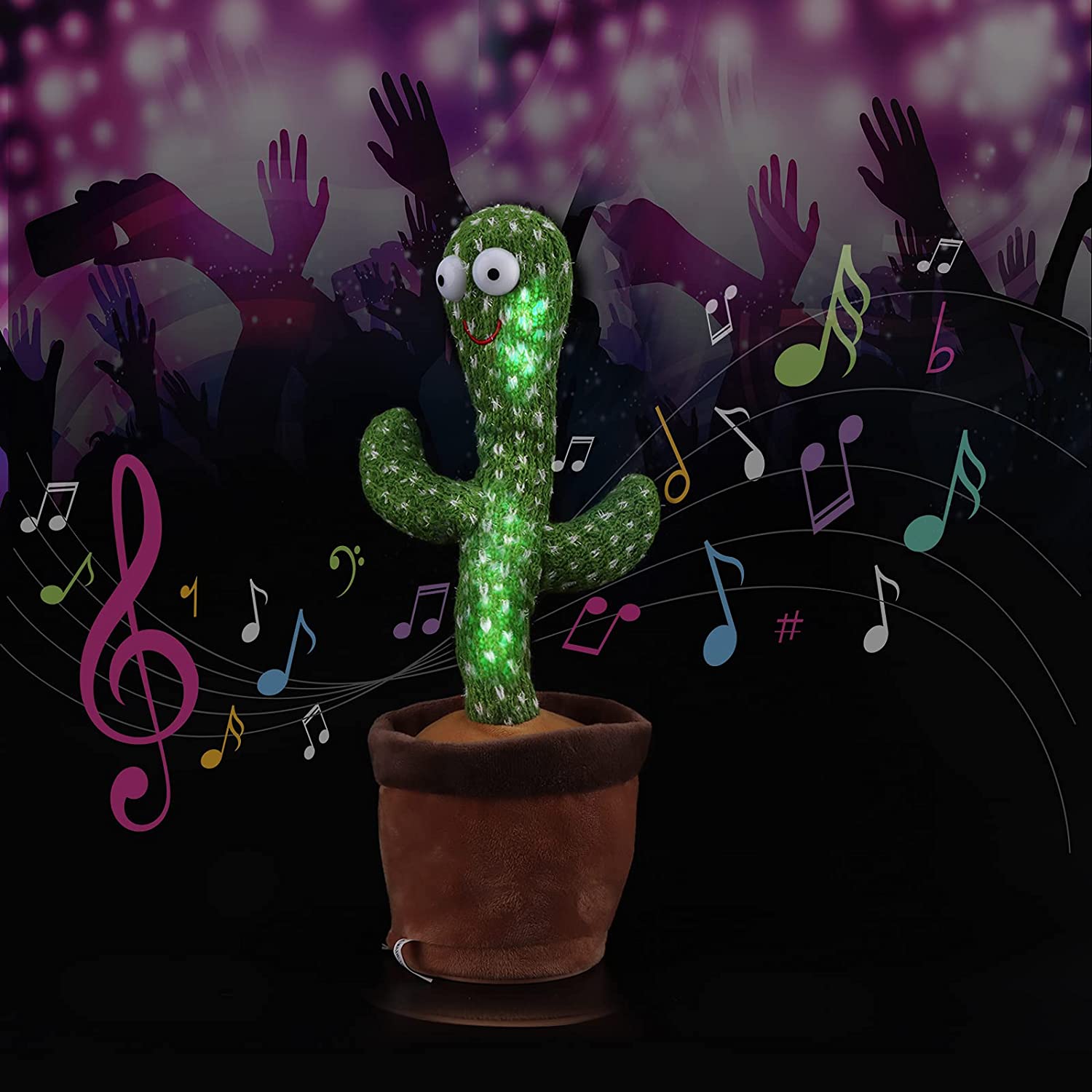 Dancing Cactus Talking Toy Tree Cactus Plush  toy for children, kids or toddlers with box