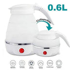 Fast Water Boiling 600 ml Portable Kettle Travel Kettle Foods Boils Quickly Silicone Small Collapsible Foldable Electric Sports Bottle ( Random Color )