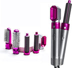5 in 1 Electric Hair Dryer Brush | Blow Dryer Hair Comb Curling Wand Detachable Brush Kit Negative Ion Straightener Hair Curler ( random color)