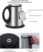 Falari 3L Electric Meat Grinder, Stainless Steel Electric Chopper for Household Use, Automatic Food Processor With 3 Speed for Meat, Vegetables, Fruit and Nuts, Detachable and Washable