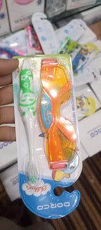 DORCO Children’s Soft Toothbrush with Fun Toy & Protective Case – Gentle Care for Kids’ Teeth & Gums (Random Design)