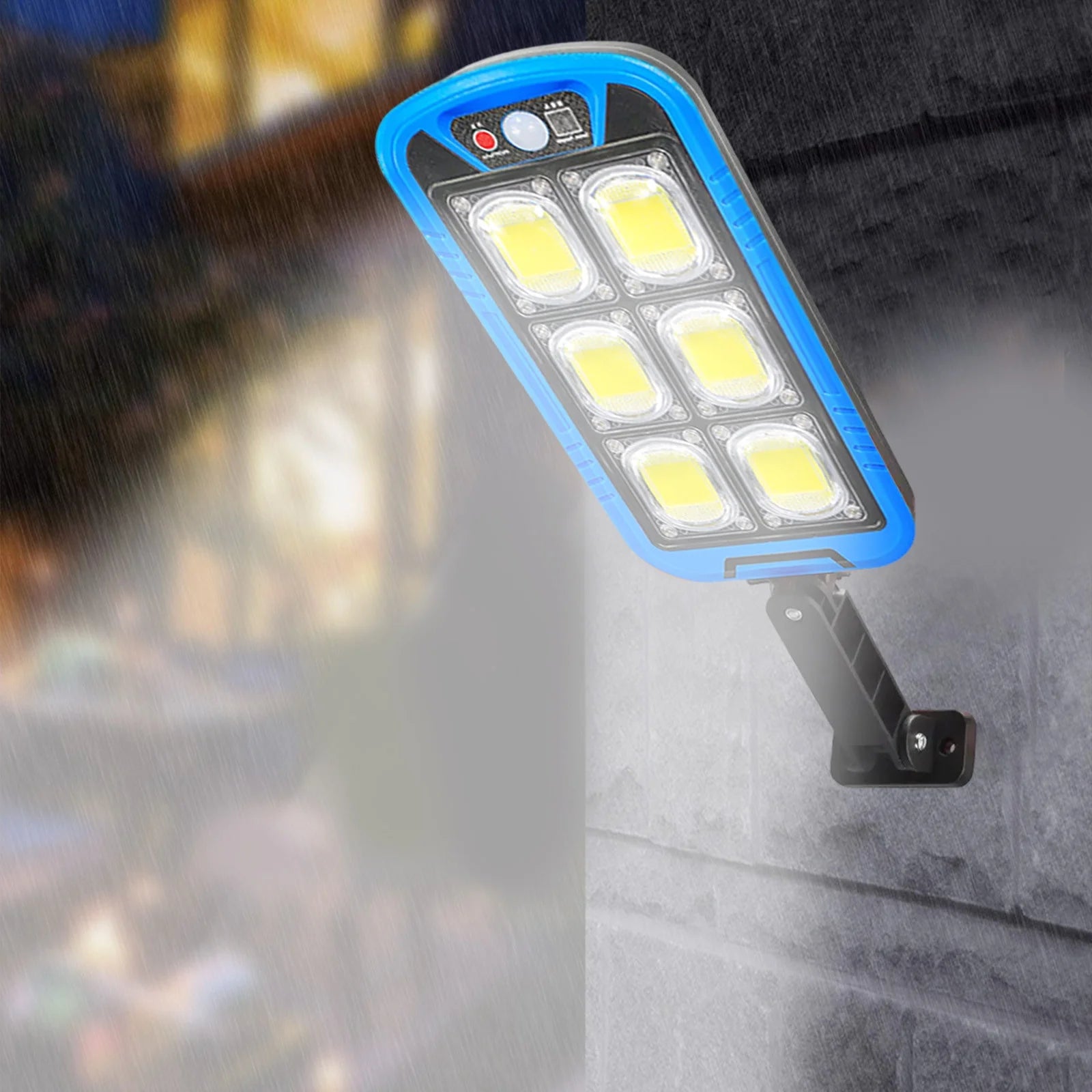 Solar Street COB Light With Sensor ZB-150B | Motion Sensor Security Streetlights for Parking Lot - Remote Control (Random color)