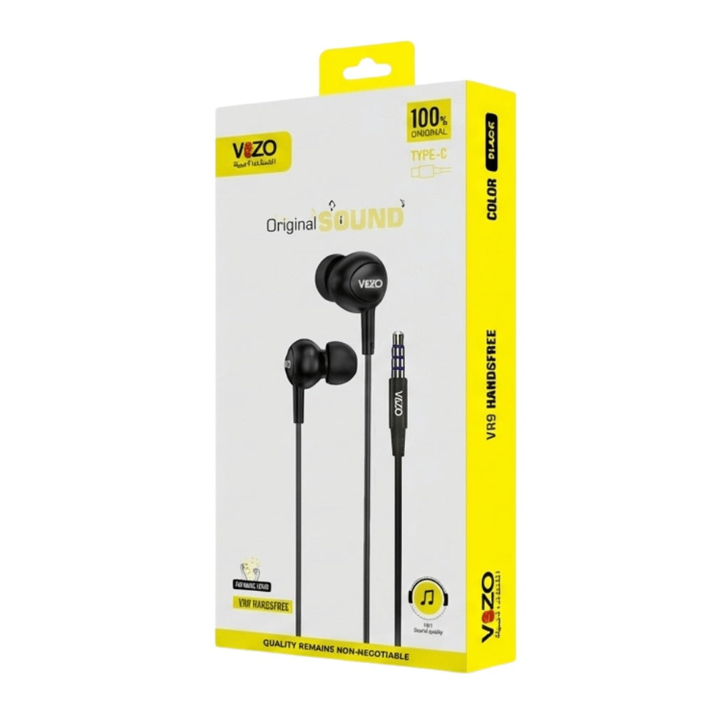 VR9 Micro – Premium Wired Earphones with Dual IC Mic | Best Quality Hands-Free | Headphone | Hands-Free For Mobile Phone | Android Vr9 Micro Hands-Free