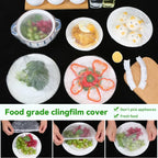 100pc Disposable Cling Film Cover Household Refrigerator Food Fruit Preservation Cover Dust-proof Plastic Fresh-keeping Cover