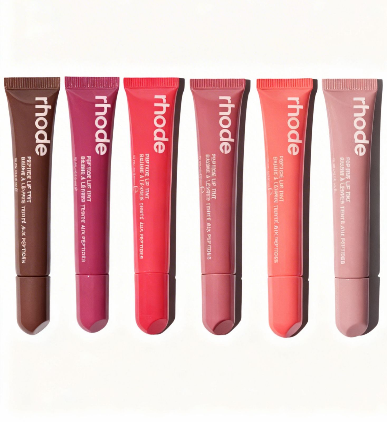 Rhode Peptide Lip Tint – Hydrating Glossy Lip Balm Pack of 6 (Random Color)