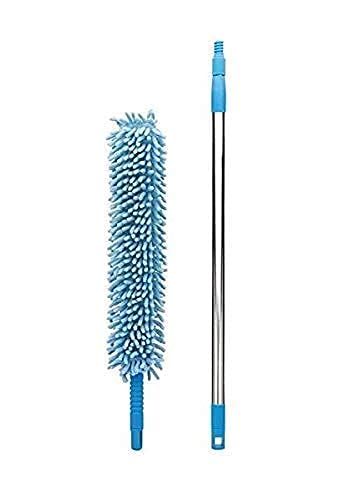 Micro Fiber Fan Duster Flexible Duster With Telescopic Stainless Steel Handle for Fan Cleaning Specially (random color)