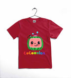 COCOMELON Printed T-Shirt | Cotton Jersey | Kids Casual Wear | Comfortable & Stylish