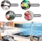 Glass washer - Glass washer for kitchen - Glass Rinser Cup Bottle Washer Cleaner for Kitchen Sinks, Kitchen Sink Accessories Attachment Stainless
