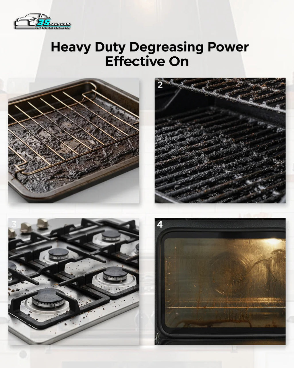 Oven Cleaner – Heavy-Duty Grease & Spill Remover | THREE GUYS - German Engineered (250)