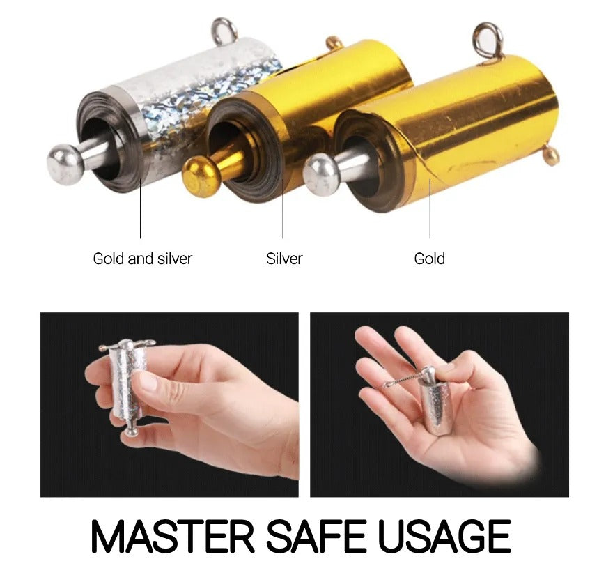 Professional Metal Appearing Cane for Magic Tricks - Portable Telescoping Martial Arts Pocket Staff