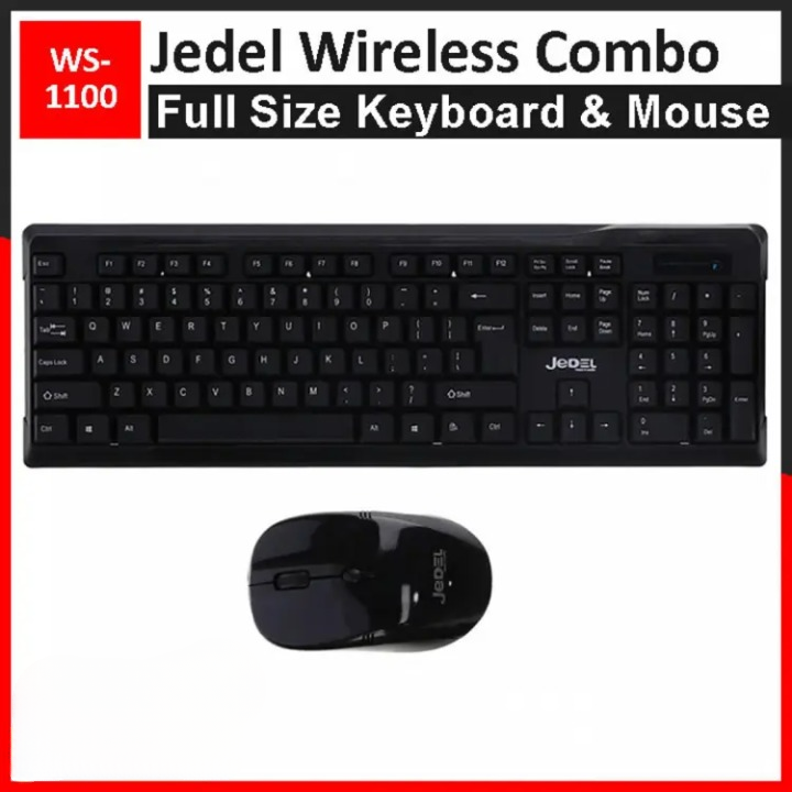 Wireless Keyboard Mouse Combo WS-1100 | 2.4GHz Wireless Keybaoard and Wireless Mouse