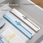 360° Rotating Foldable Squeegee – Silicone Window &amp; Surface Cleaner Tool