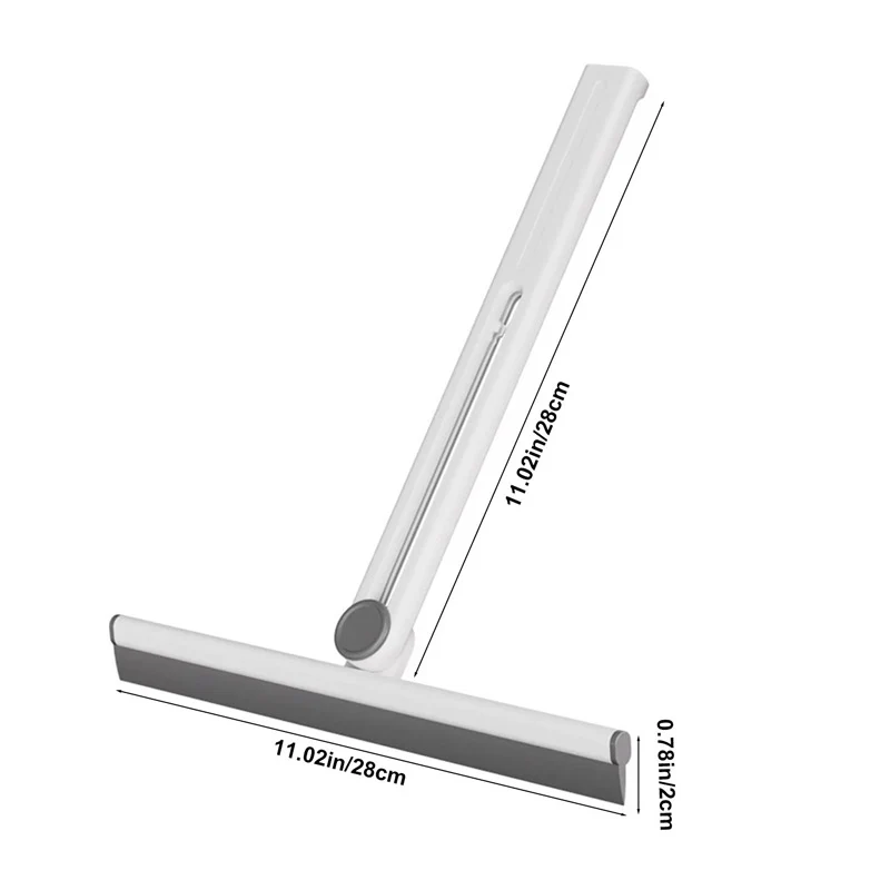 360° Rotating Foldable Squeegee – Silicone Window &amp; Surface Cleaner Tool