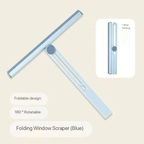360° Rotating Foldable Squeegee – Silicone Window &amp; Surface Cleaner Tool
