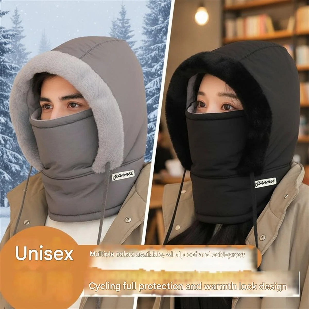 Ultra‑Warm Balaclava Cap | Soft & Comfortable Winter Mask | Full Face Coverage for Men & Women (Random Colour)