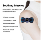 Mini Body Massager Pulse Neck Pain Relief EMS Butterfly Body Massager Men &amp; Women