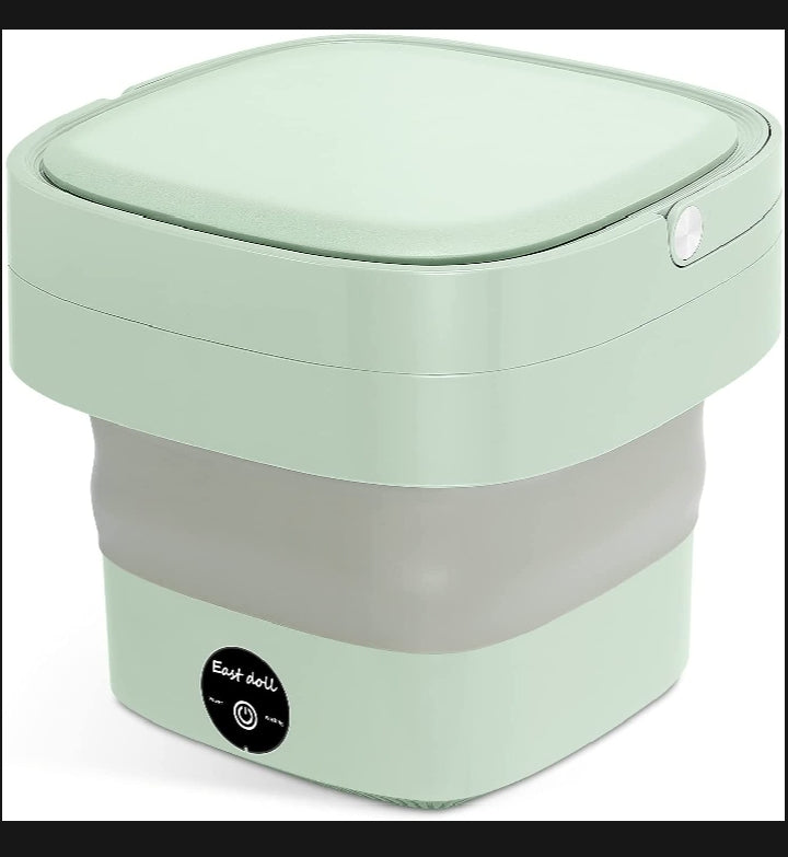 Foldable Mini Washing Machine – Portable Collapsible Washer for Travel, Dorm, Baby Clothes | Random Color