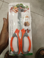 Kitchen Use Multipurpose Scissor Soft Grip Stainless Steel With Bottle Opener And Nut Cracker
