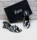 Zebra-Print Block Heel Mules – Essential Chic Collection