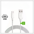 Infinix Copper Fast Charging Micro USB Data Cable – Durable White Charging & Sync Cable for Android Devices