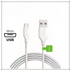 Infinix Copper Fast Charging Micro USB Data Cable – Durable White Charging & Sync Cable for Android Devices