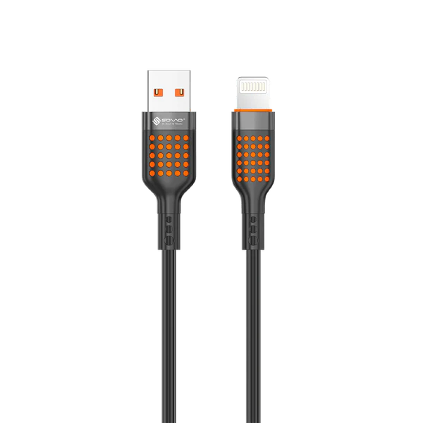 SOVO SC-009 Panther Series iPhone Data Cable – Super Fast Charging & Durable Silica Gel Build