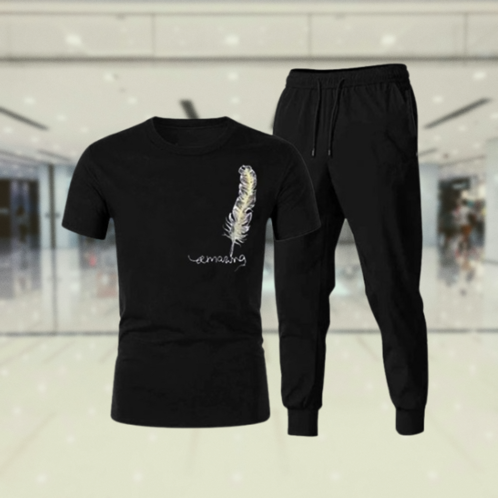 Tracksuit Amazing Trendy Smart black t shirt And Trouser For boys &amp; Men | Fitness Training Muscle Workout Gym track suit for Men