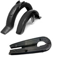3Pc Set - 2 Motorcycle Plastic Mudguards & 1Pc Chain Cover Set Best Quality - 70cc Bike - Rust proof
