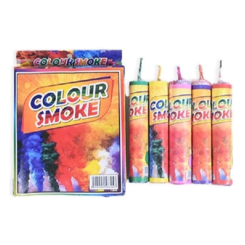 Celebration Combo Pack – 2 Snow Sprays + 2 Party Poppers + 5 Color Smoke Bombs for Birthdays &amp; Parties