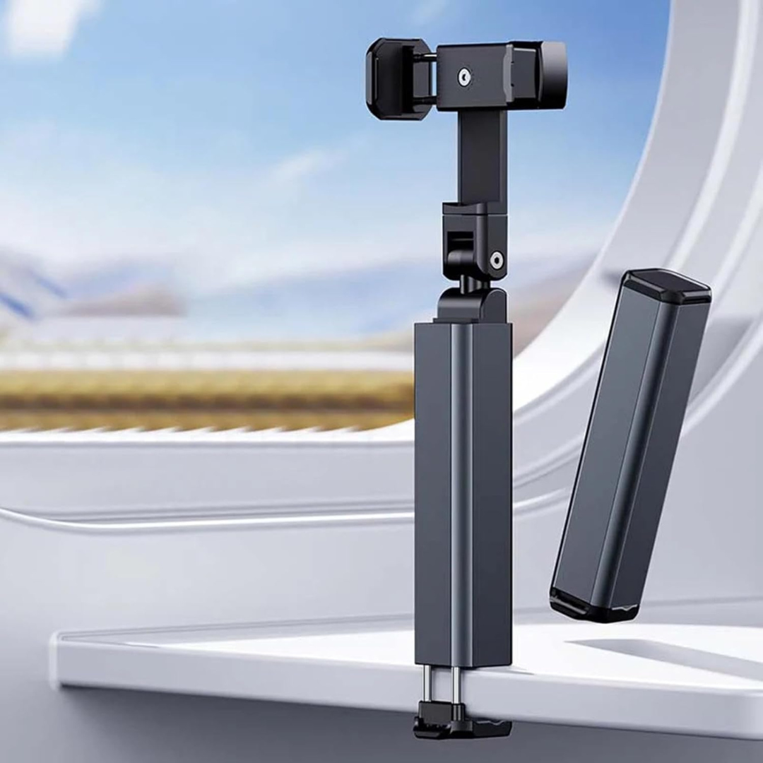 Universal Phone Holder Travel Essentials Flexible 360 ​​Degree Rotation Hands-Free Airplane Phone Mount for iPhone Xiaomi - Random Color