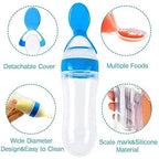 Baby Spoon Feeder Silicone Bottle Feeding (Random Color)