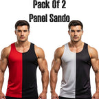 Pack of 2 Men & Boys Summer Gym Tank Top Sando | Dry-Fit Breathable Sleeveless Vest for Gym, Workout, Running & Daily Wear